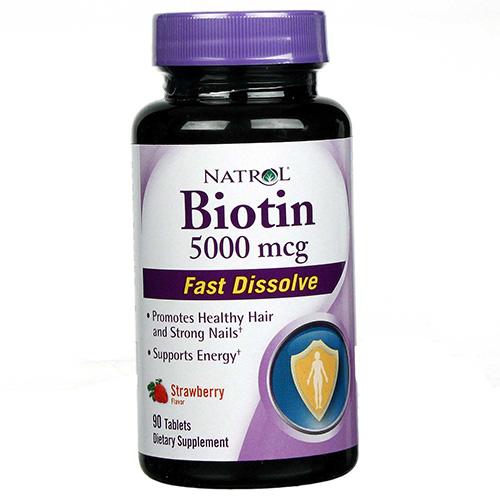 Hg1155167 5000 Mcg Biotin Fast Dissolve, Strawberry - 90 Tablets