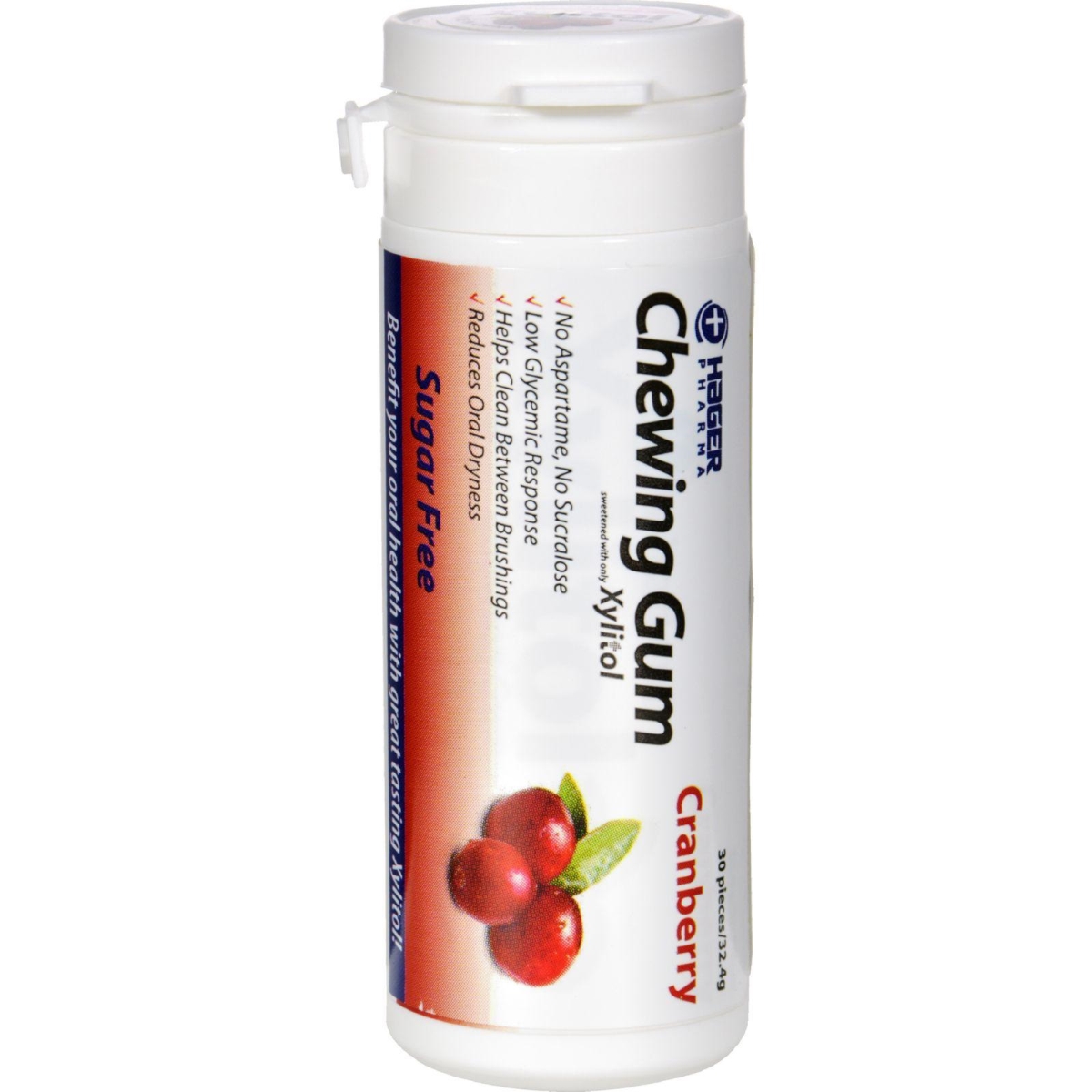 Hg1523760 Cranberry Xylitol Chewing Gum - 30 Count, Case Of 6