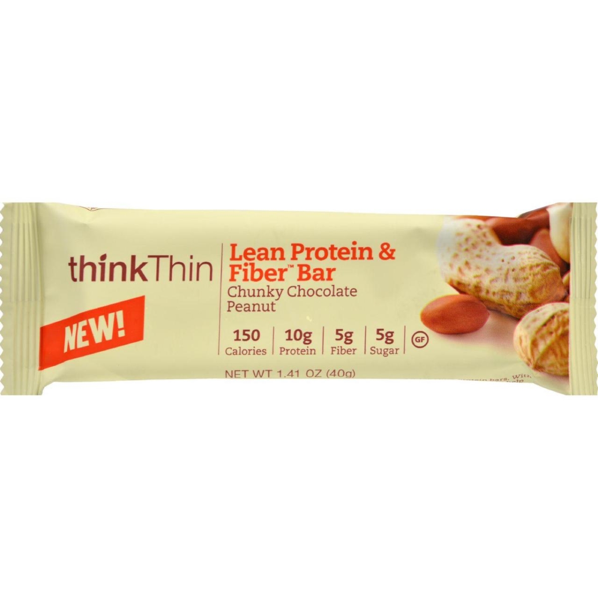 Hg1536861 1.41 Oz Thinkthin Bar Lean Protein Fiber, Chocolate Peanut