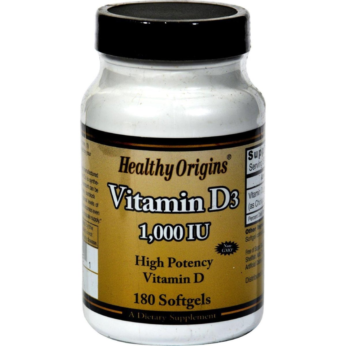 Hg1208198 Vitamin D3 - 1000 Iu, 180 Softgels
