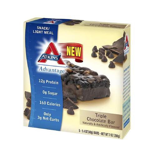 Hg1235175 1.4 Oz Advantage Bar Triple Chocolate, Box Of 5