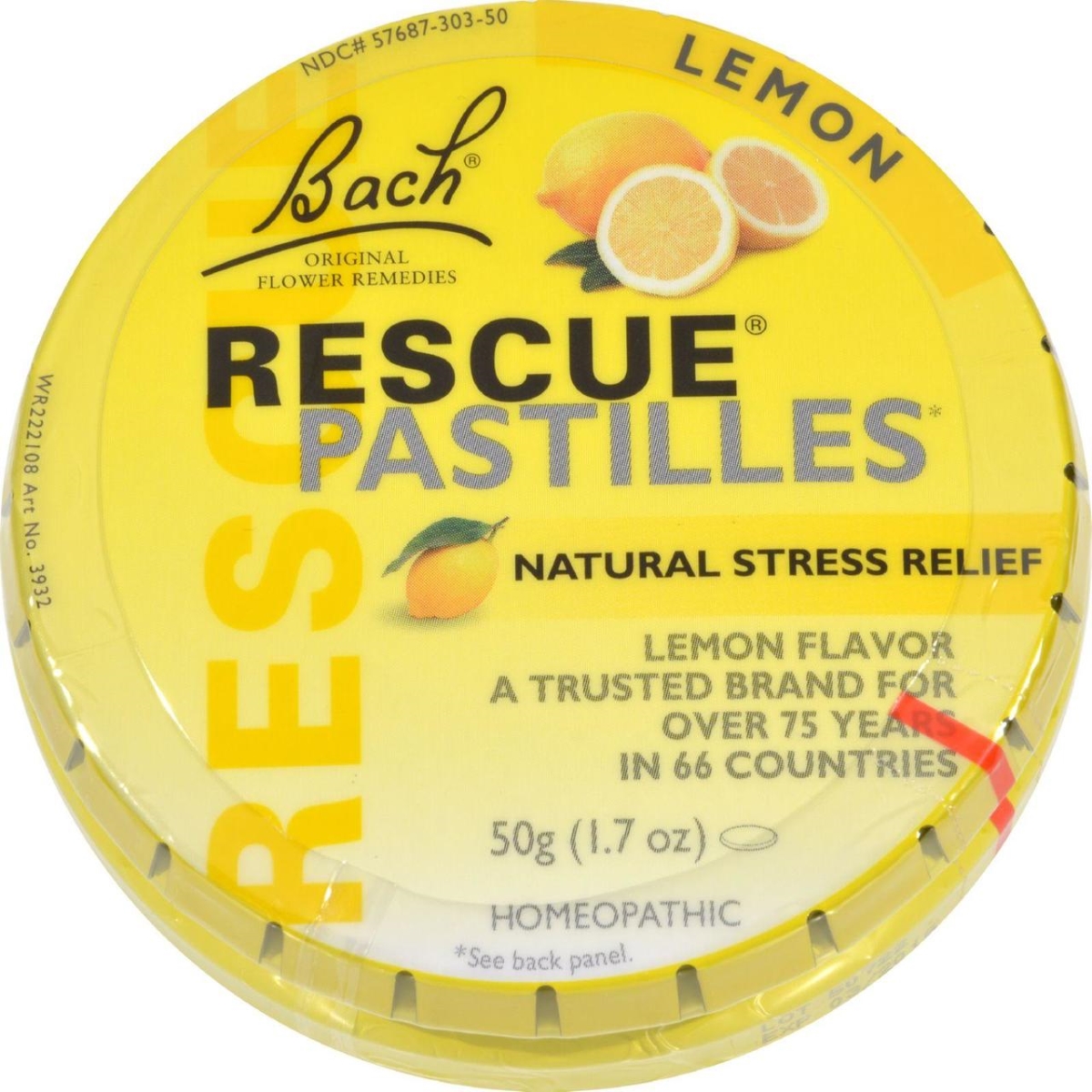 Hg1512086 50g Rescue Remedy Pastilles - Lemon, Case Of 12