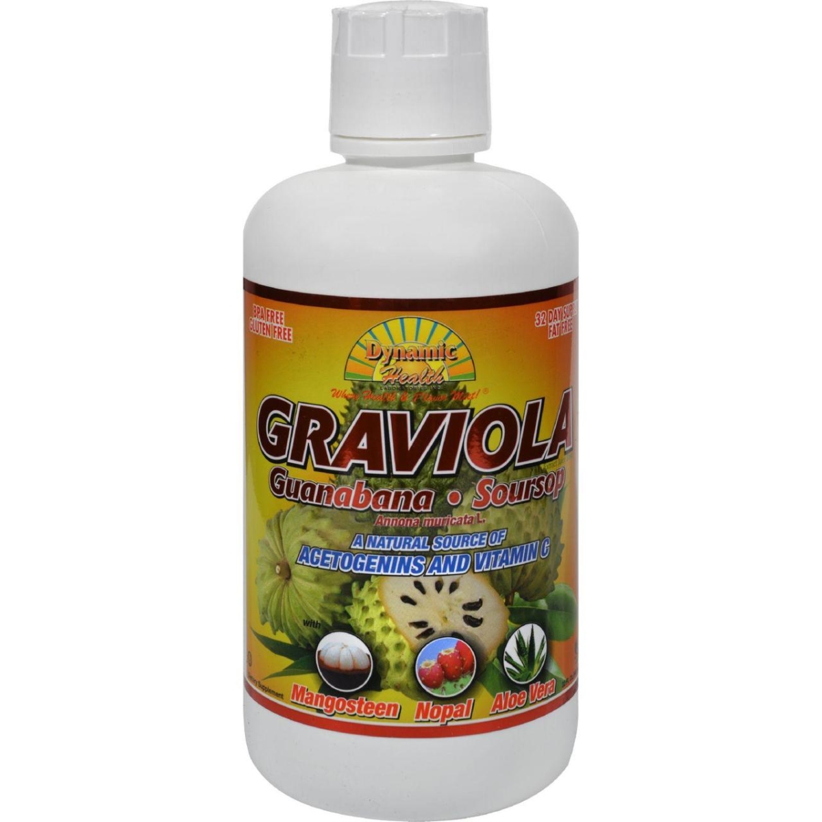 Dynamic Health Hg1280502 32 Oz Graviola Guanabana-soursop Extract Superfruit Juice Blend