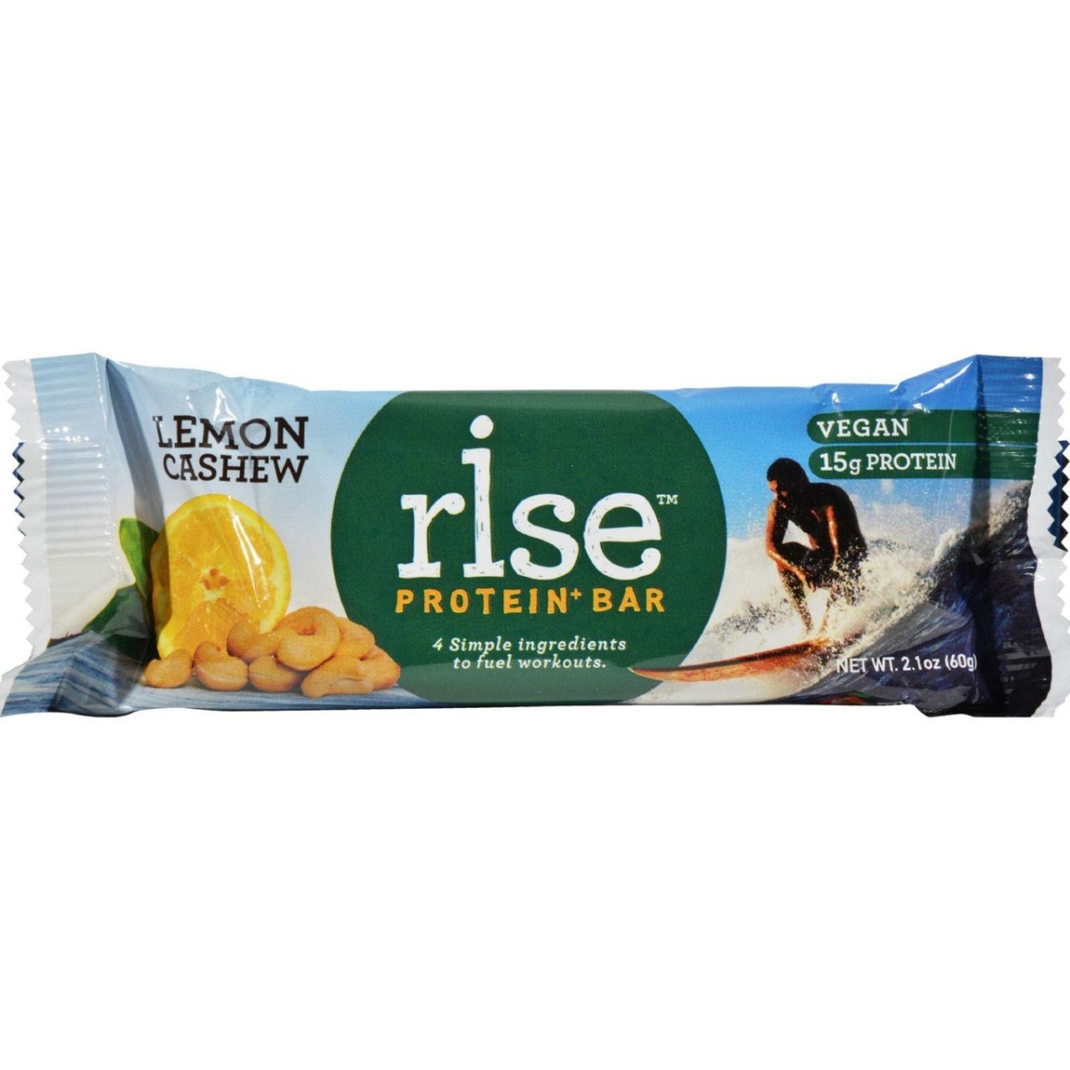 Hg1521731 2.1 Oz Rise Protein Plus Bar - Lemon Cashew, Case Of 12
