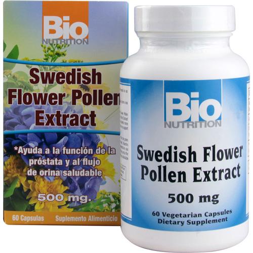 Bio Nutrition Hg1532951 500 Mg Swedish Flower Pollen Extract - 60 Vegetarian Capsules