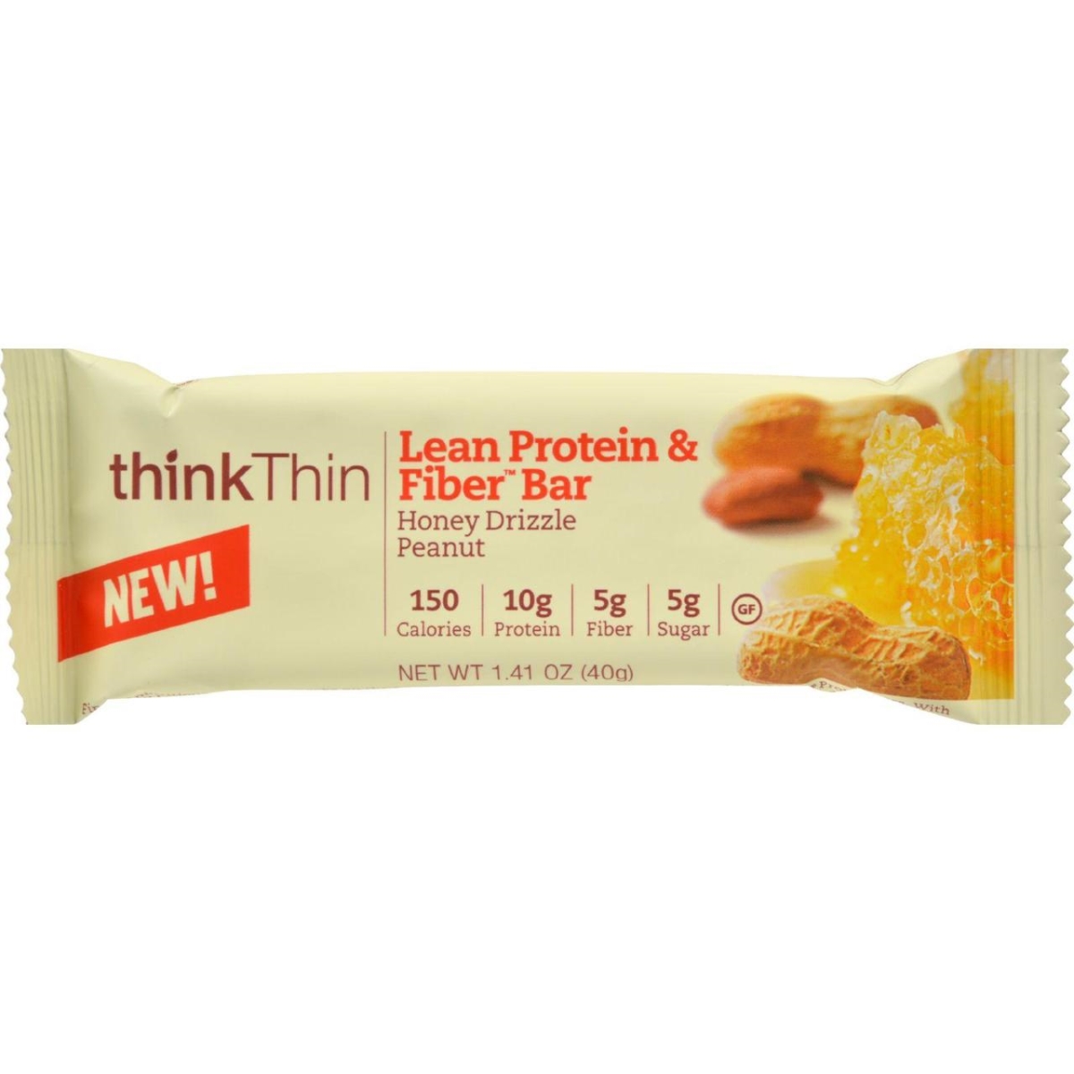 Hg1536838 1.41 Oz Thinkthin Bar Lean Protein Fiber, Honey Peanut