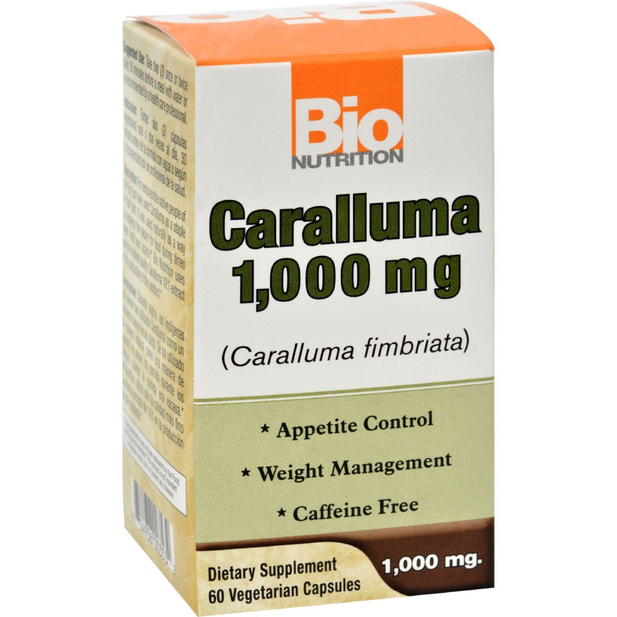 Bio Nutrition Hg1500982 1000 Mg Caralluma - 60 Vegetarian Capsules