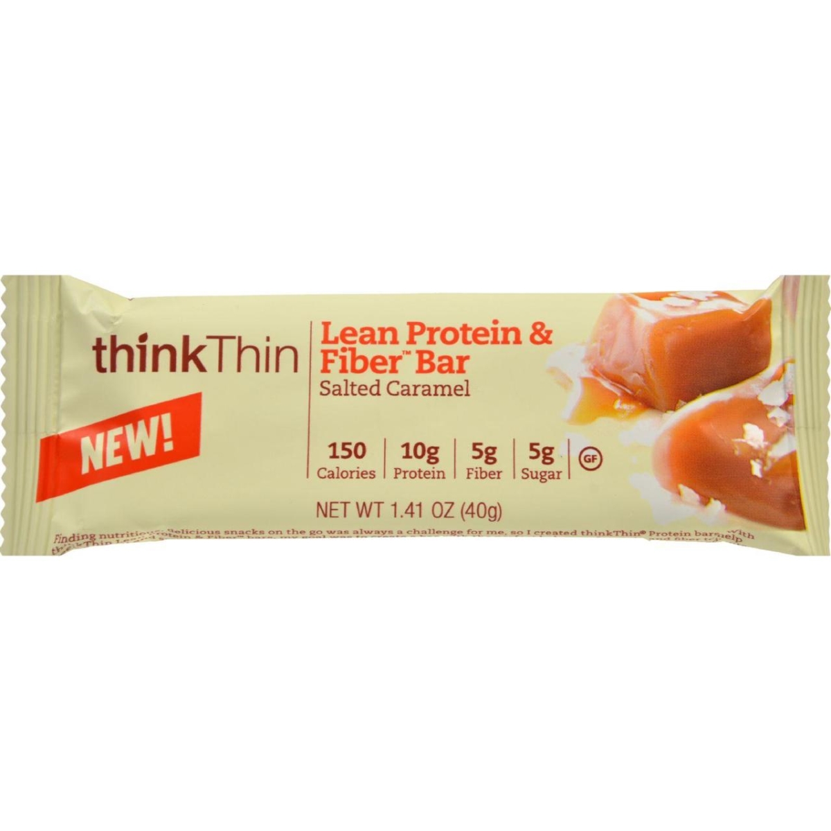 Hg1536820 1.41 Oz Thinkthin Bar Lean Protein Fiber, Caramel