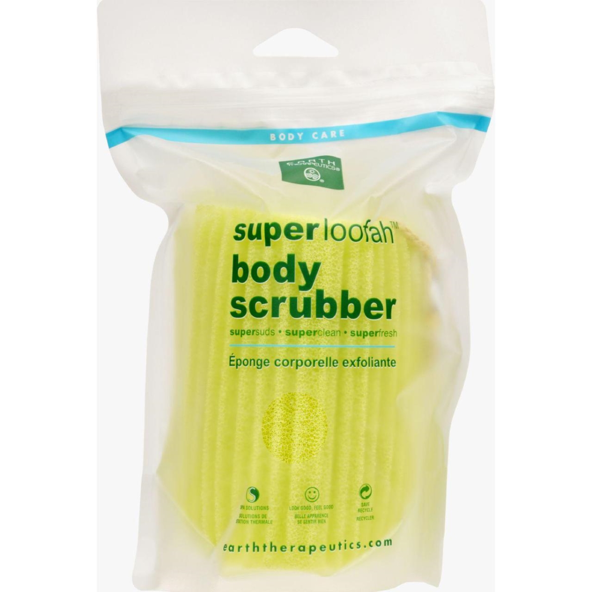 Hg1711076 Loofah Super Body Scrubber, Green