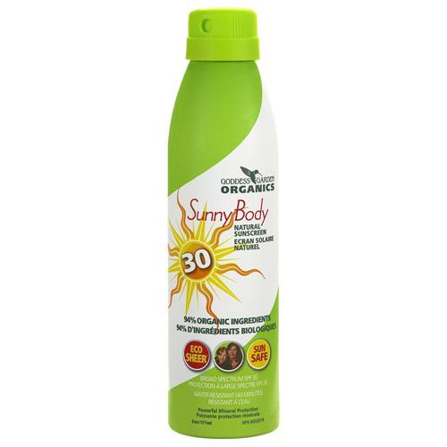 Hg1524149 6 Oz Organic Sunscreen - Sunny Body Natural Spf 30 Continuous Spray