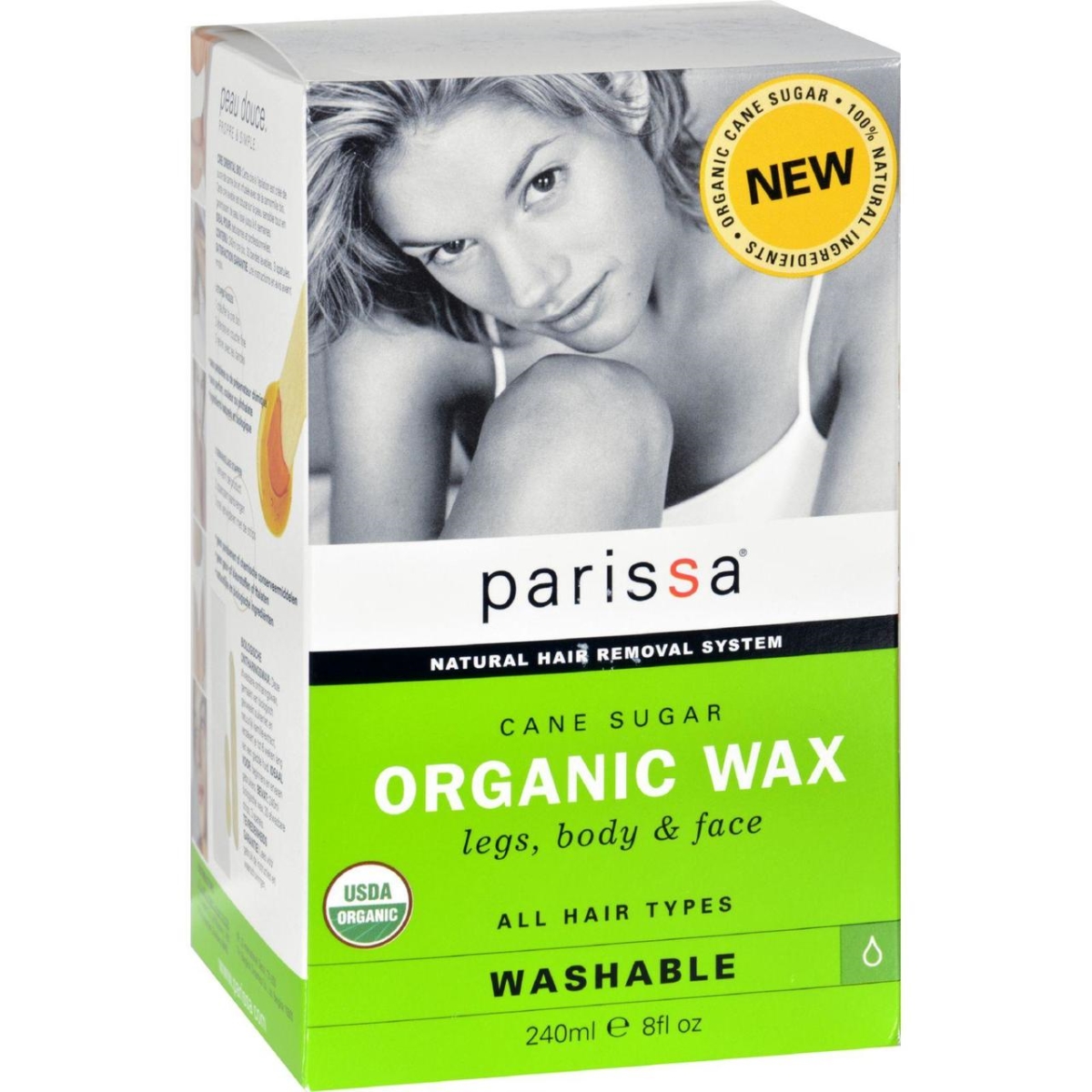 Hg1638949 8 Oz Cane Sugar Hair Removal Wax - Organic