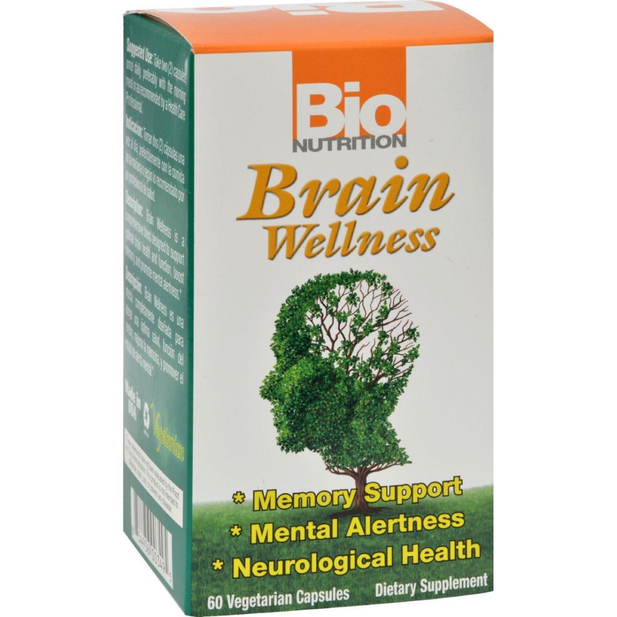 Bio Nutrition Hg1500958 Brain Wellness - 60 Vegetarian Capsules