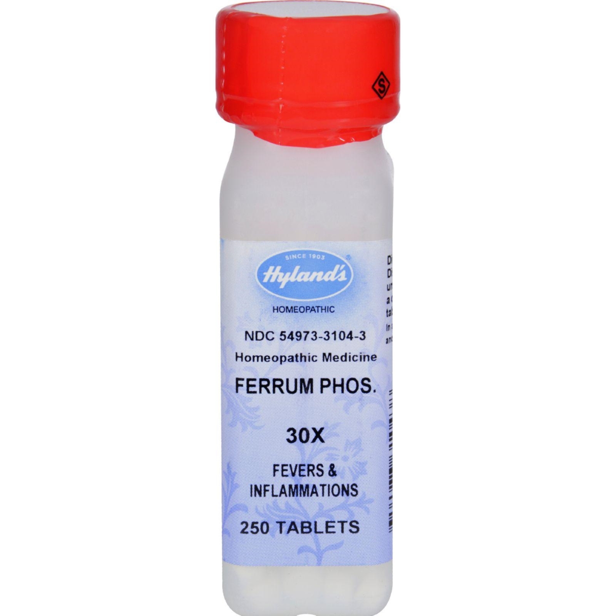 Hg1520287 Homepathic Ferrum Phos 30x - 250 Tablets