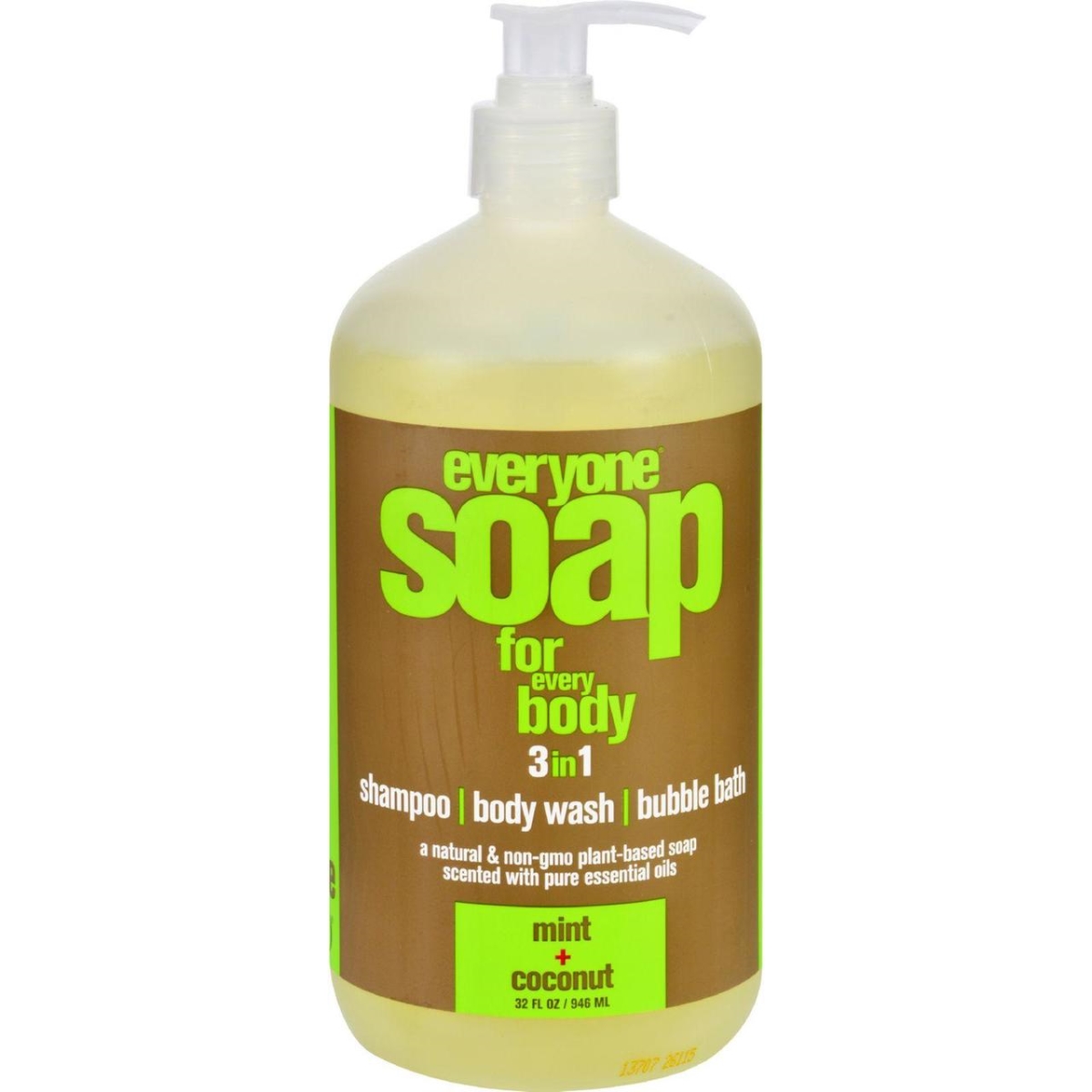 Hg1713973 32 Oz Natural Hand Liquid Soap For Everyone, Mint & Coconut
