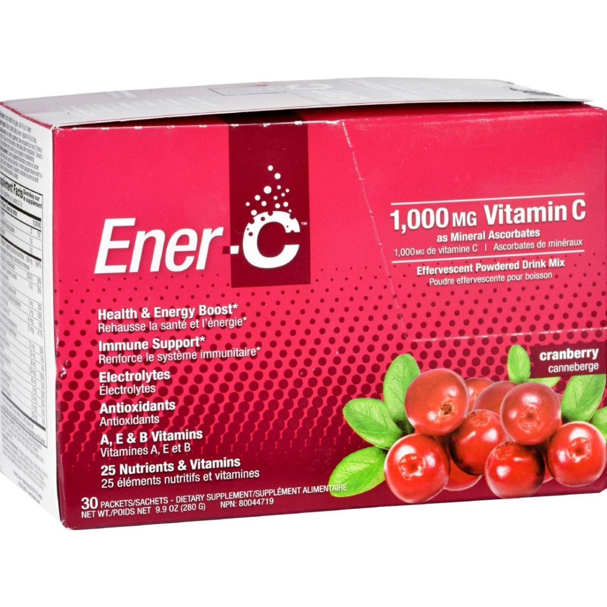 Hg1631431 1000 Mg Vitamin Drink Mix - Cranbeery, 30 Packet