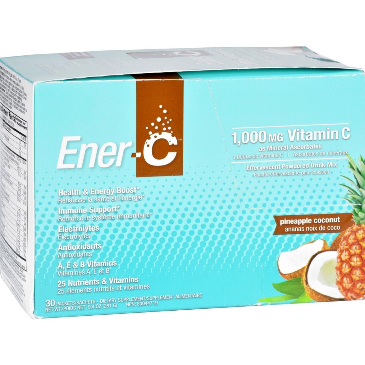 Hg1699693 1000 Mg Vitamin Drink Mix - Pineapple Coconut, 30 Packet