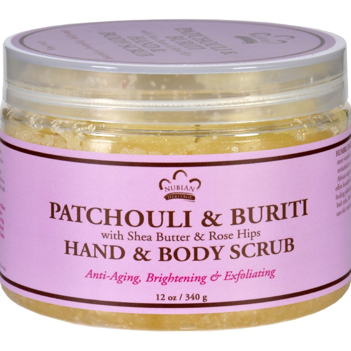 Hg1703222 12 Oz Hand & Body Scrub - Patchouli & Buriti