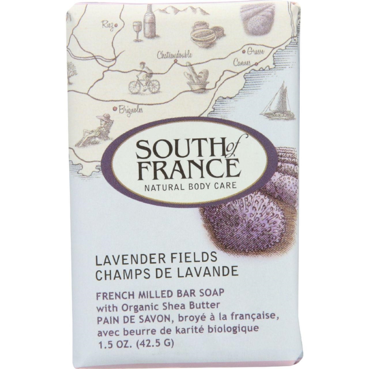 Hg1706357 1.5 Oz Bar Soap Lavender Fields Travel - Case Of 12