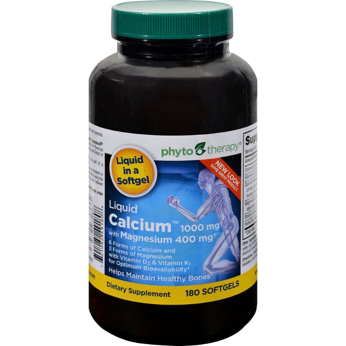 Hg0648469 1000 Mg Liquid Calcium With Magnesium - 180 Softgels