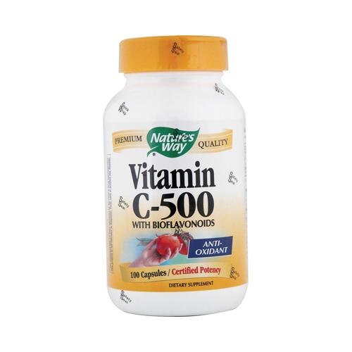 Hg0816181 500 Mg Vitamin C-500 With Bioflavonoids - 100 Capsules