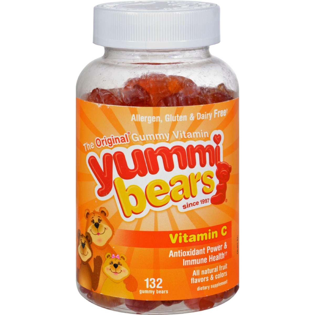 Hg0883835 Yummi Bears Vitamin C - 132 Gummy Bears