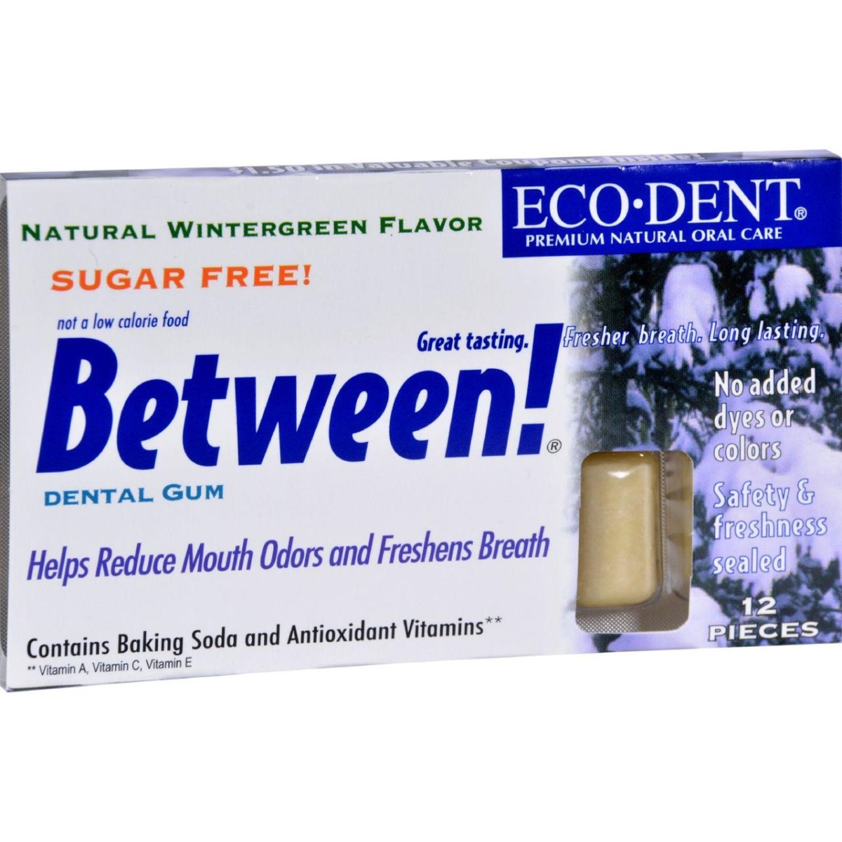 Hg0898098 Between Dental Gum, Wintergreen - Case Of 12, Pack Of 12