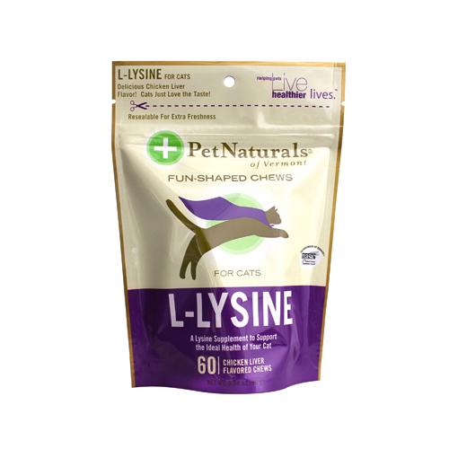 Of Vermont Hg1120195 L-lysine For Cats Chicken Liver - 60 Chewables