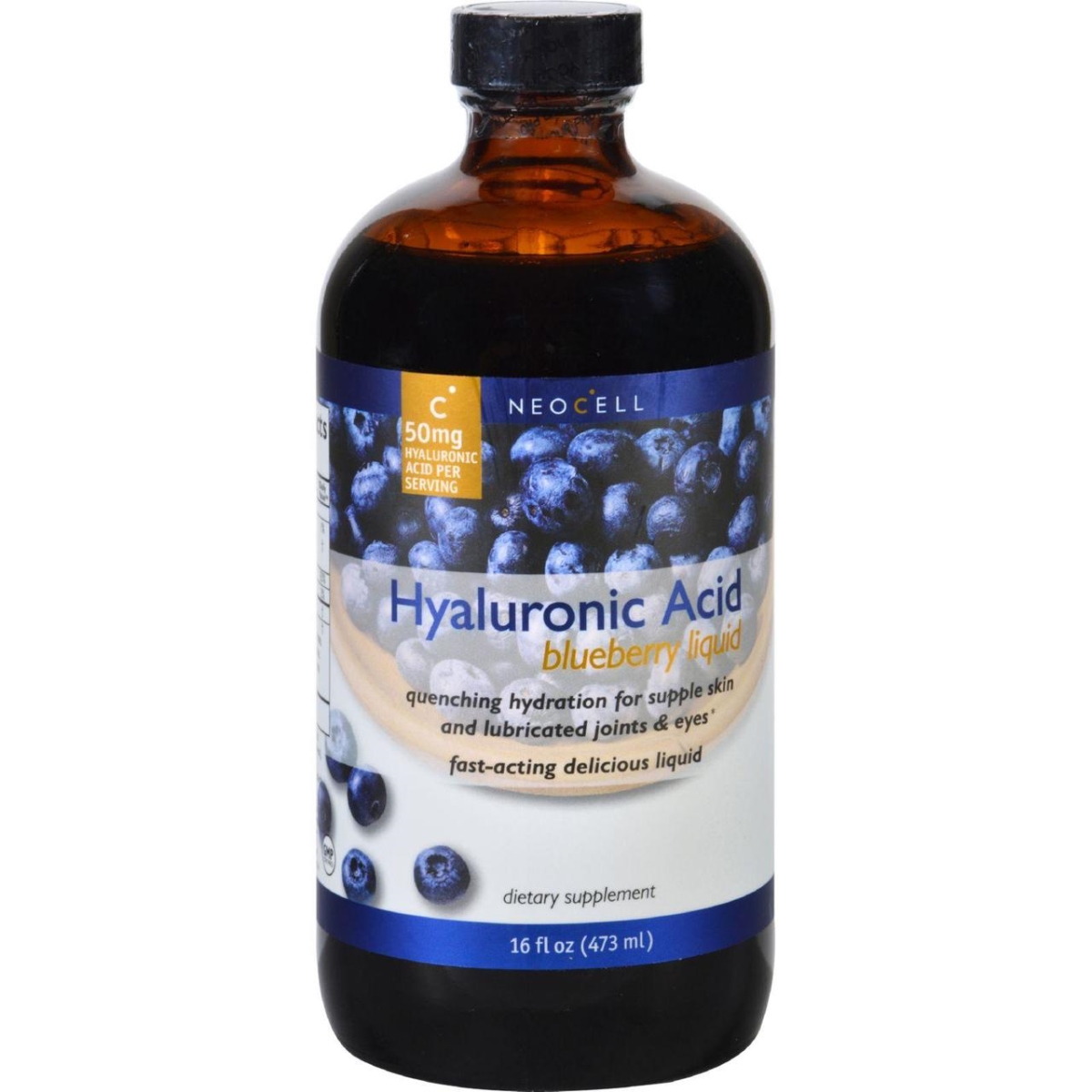 Hg1185180 16 Oz Hyaluronic Acid - Blueberry Liquid