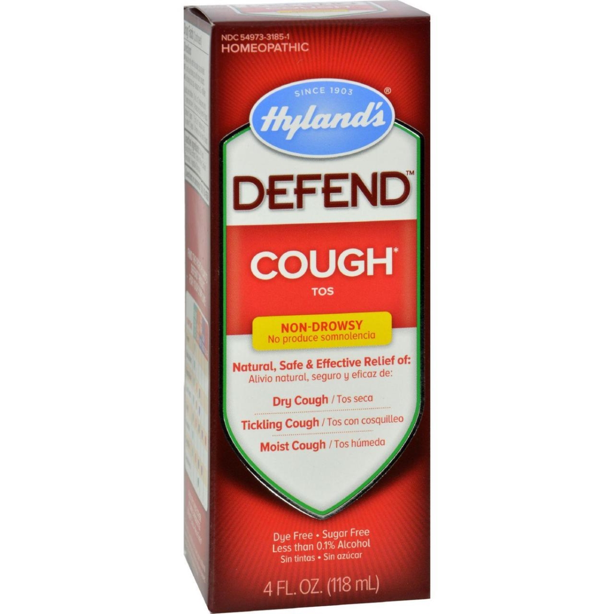 Hg1608785 4 Fl Oz Homepathic Cough Syrup - Defend