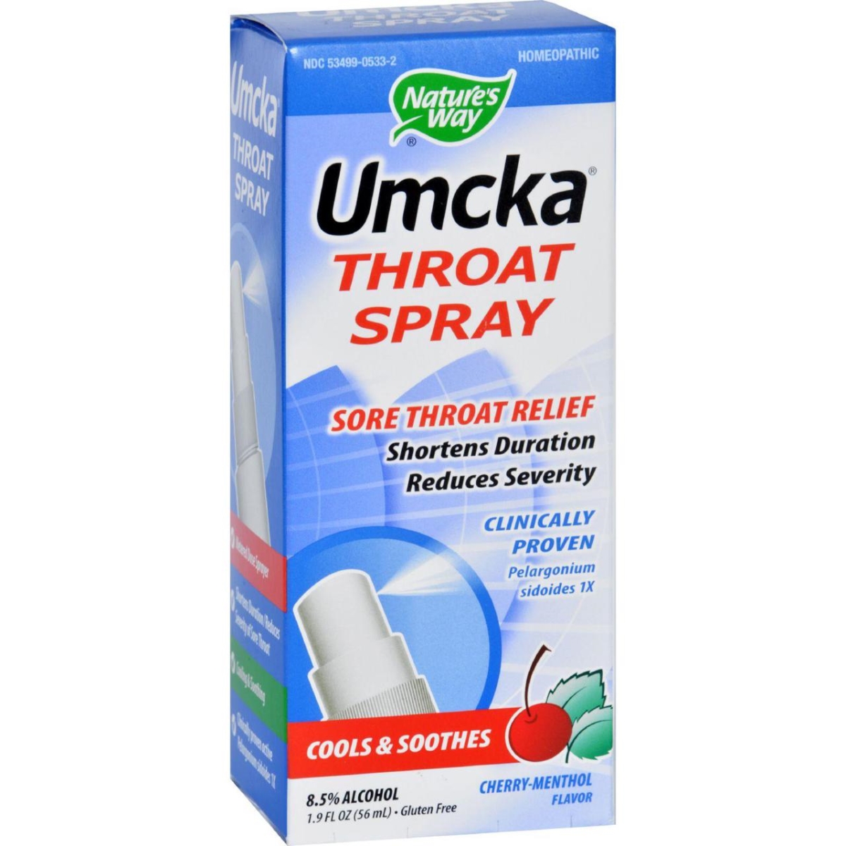Hg1629880 1.9 Oz Umcka Throat Spray - Cherry