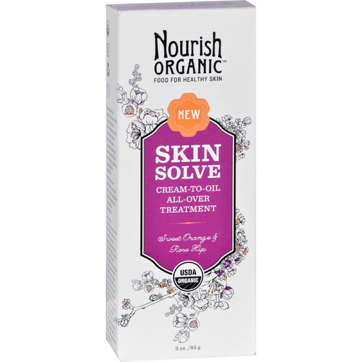 Nourish Hg1670629 3 Oz Organic Skin Solve Organic - Sweet Orange & Rosehip