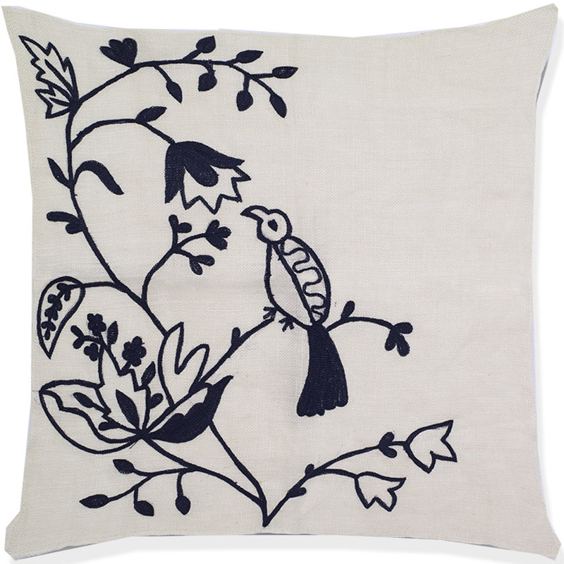 C1024 Birds Of Paradise Crochet Pillow Cover
