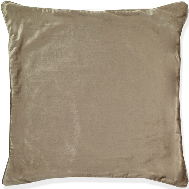 C1029 Shimmer Linen Weave Velvet Pillow Cover - Beige