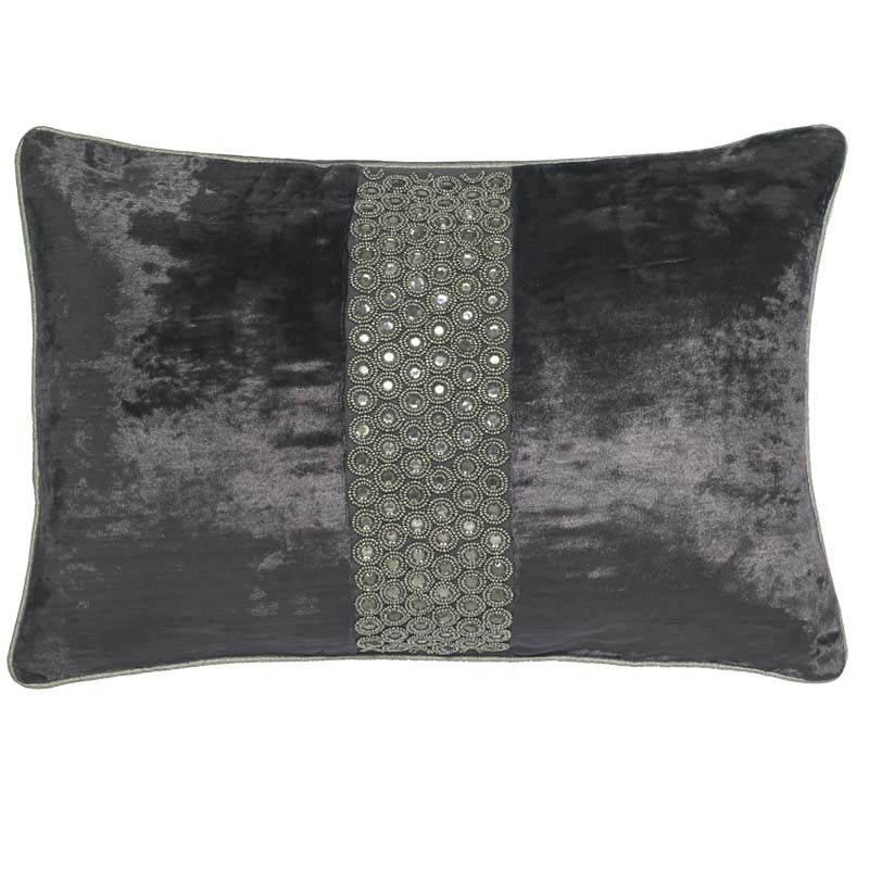 C1060 Velvet Crystals Rectangle Pillow Cover