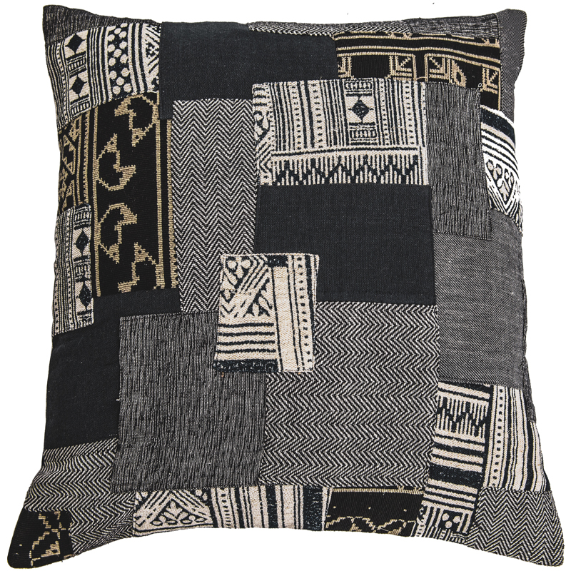 C1125 Vintage Mudcloth Inspired Patchwork Pillow Cover