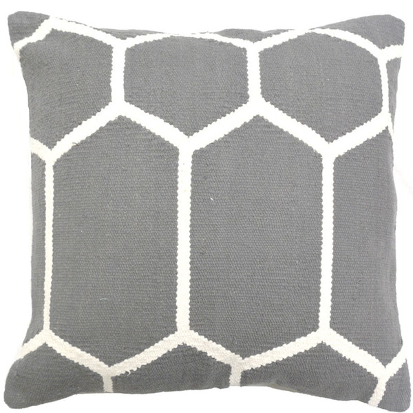 Grey Decorative Throw Pillow - 20 X 20 In.