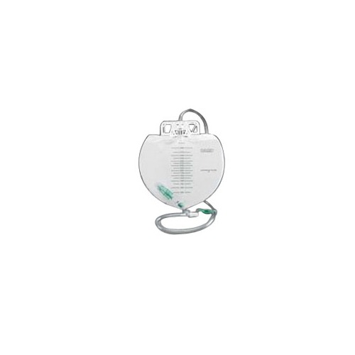 57154114 Infection Control Urinary Drainage Bag With Anti-reflux Chamber & Microbicidal Outlet Tube, 2,000