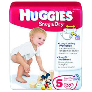 Kimberly Clark 6940703 Huggies Snug & Dry Diapers Step 5, Big Pack