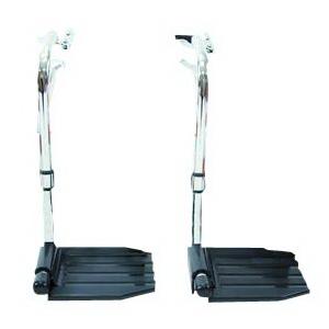 Invacare T93hep 1 To 0.37 In. Economy Hemi Footrest Without Heel Loop Composite Footplate
