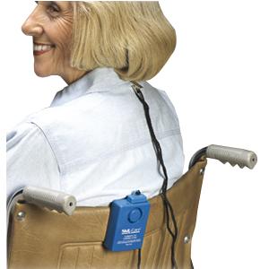 Wheel Chair Economy Alarm With Spring-loaded Clip, Blue
