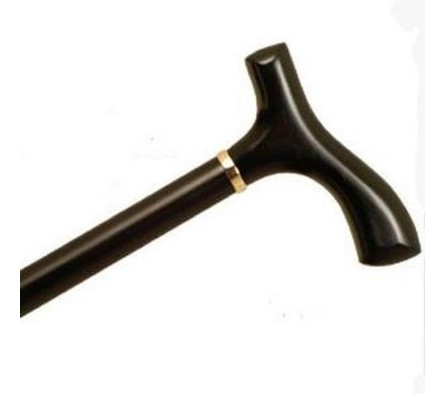 6015 36 To 37 In. Ladies Fritz Handle Cane, Black Stain
