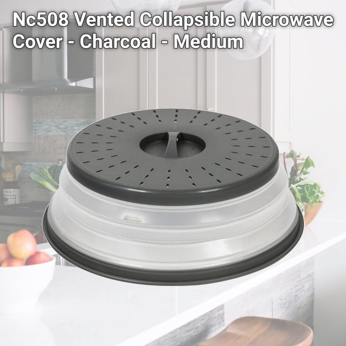 Picture of Nc508 Vented Collapsible Microwave Cover - Charcoal - Medium