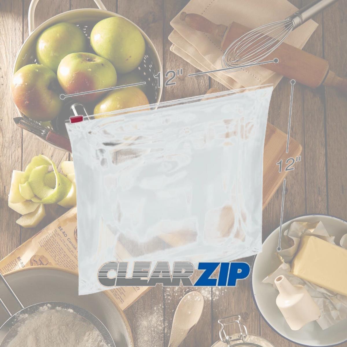 Picture of International Plastics CZSL31212 12 x 12 in. 3 mil Low Density Polyethylene Slider Bags, Clear - Pack of 100