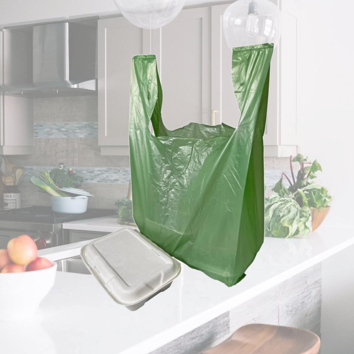 Picture of International Plastics MB-T-24GR 11.5 x 6.5 x 21 in. HD T-Shirt Bags - Green - Pack of 1000