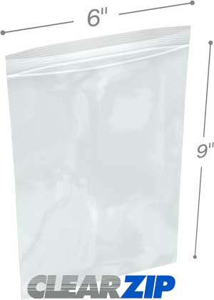 UPC 631546000126 product image for CZ20609 6 x 9 in. ClearZip Lock Bags, 0.002 Gauge - Case of 1000 | upcitemdb.com