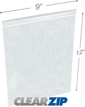 UPC 631546000423 product image for CZPP20912 9 x 12 in. High Clarity Polypropylene Zipper Locking Bags - Case of 10 | upcitemdb.com