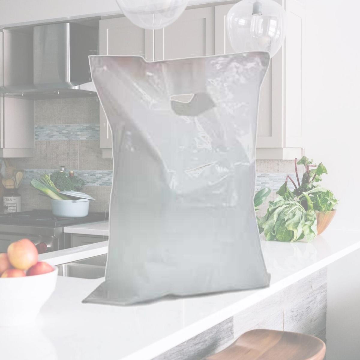 Picture of International Plastics MB-H-15W 12 x 15 in. White Die Cut Handle Merchandise Bags - Case of 1000