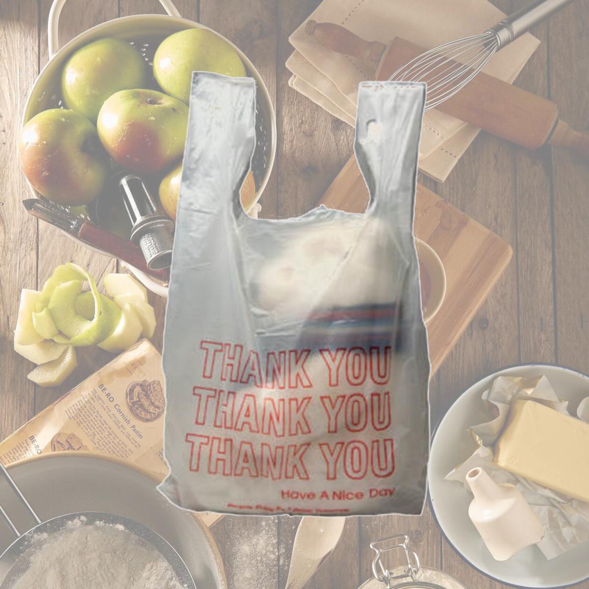 Picture of International Plastics MB-T-22TK-H 0.16 White HD Thank You Shopping Bag - Case of 1000
