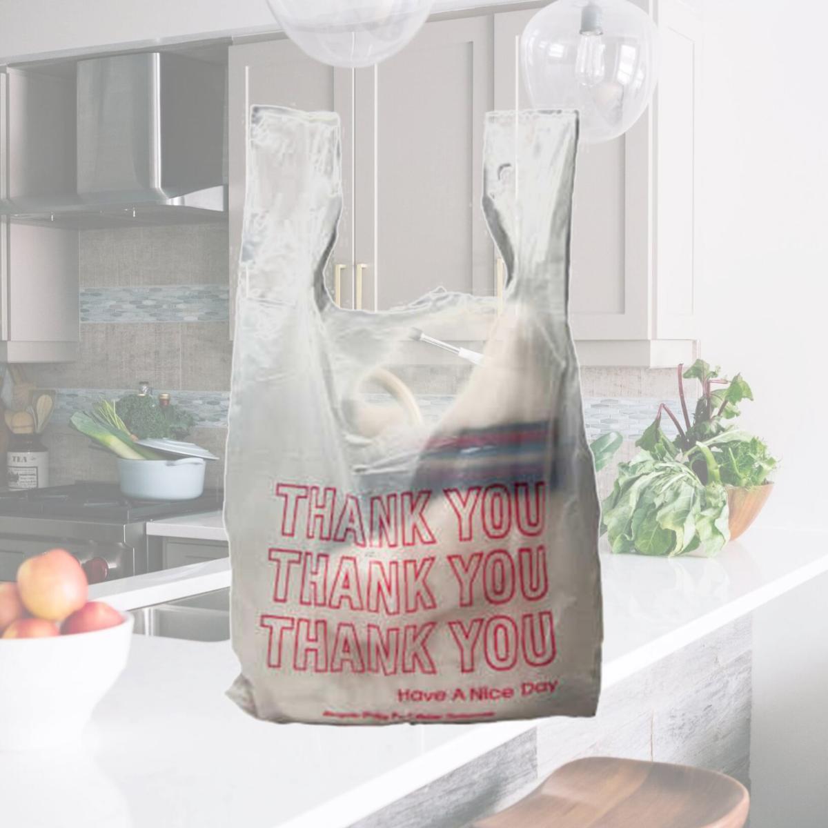 Picture of International Plastics MB-T-24TK 11.5 x 6.5 x 21 in. White HD Thank You T-Shirt Bags - Case of 1000