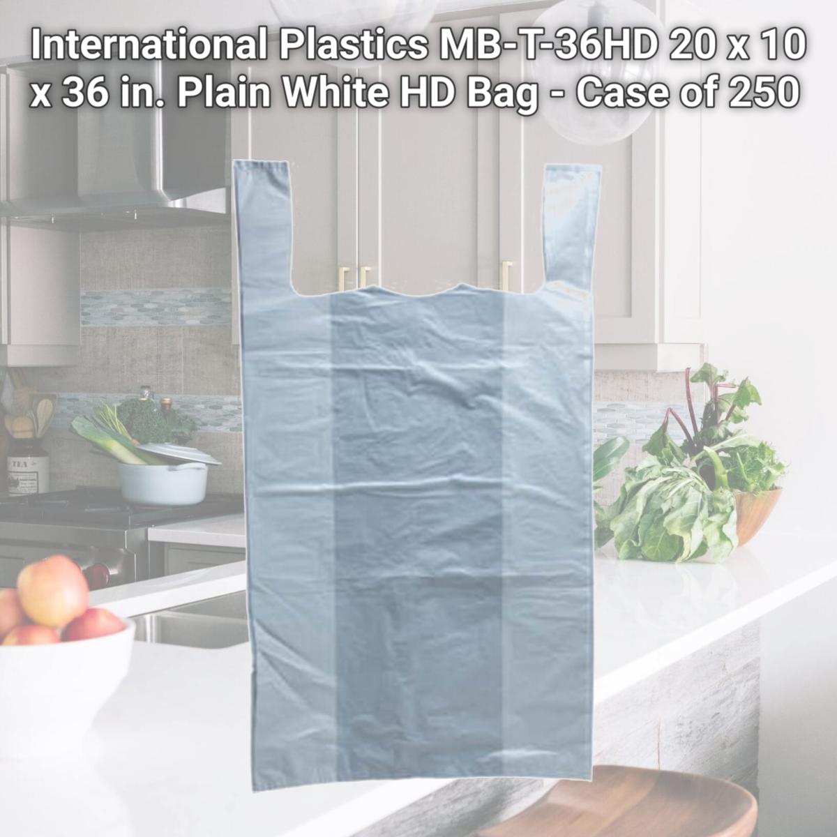 Picture of International Plastics MB-T-36HD 20 x 10 x 36 in. Plain White HD Bag - Case of 250
